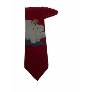 Vicky Davis A Penny Saved Vintage Novelty 100% Silk Necktie